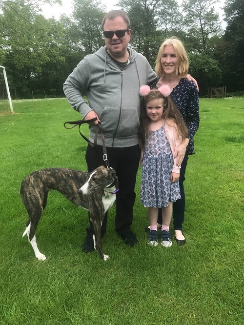 It was Magics lucky day as she left the kennels for her new life with the Ingham family