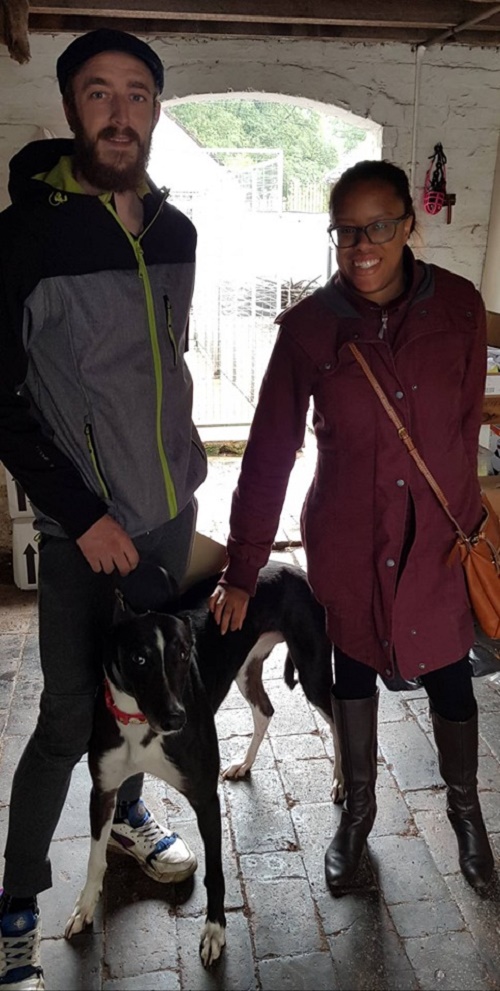 On a rainy afternoon, Presley left the Kennels for his new home with the Glover family and will be much loved