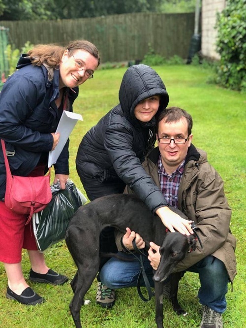 Raquel changed her name to Ella when she left the kennels for her new home with the Crawford family