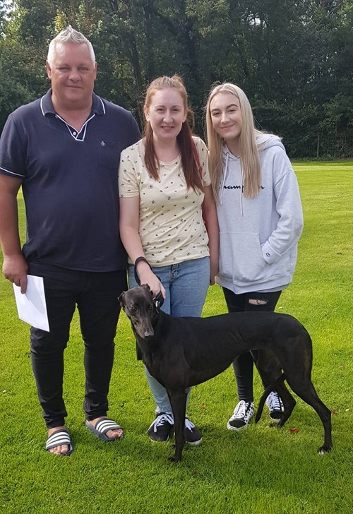 Pepsi left us for her new home with the Martin family who have renamed her Shelby