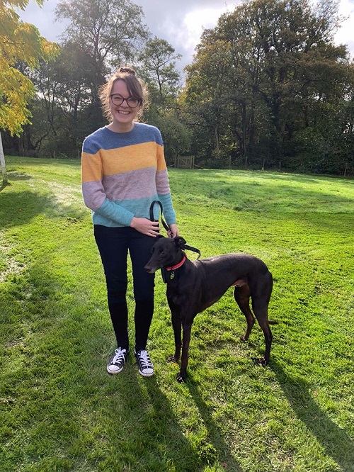 Our gorgeous Joey kept his name as he left the kennels for his new life with Alice