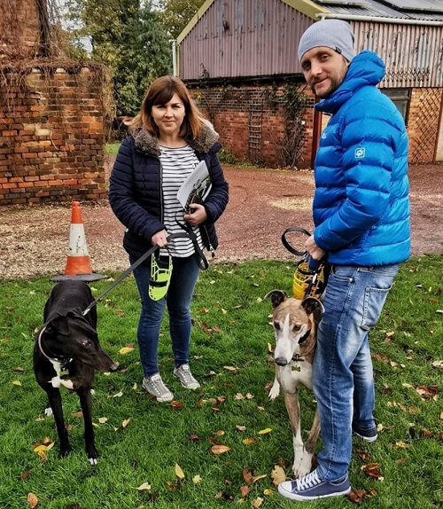 Sian and her partner came to the kennels to collect Picasso now know as Simba and Cludo now know as Teddy for their new home together.