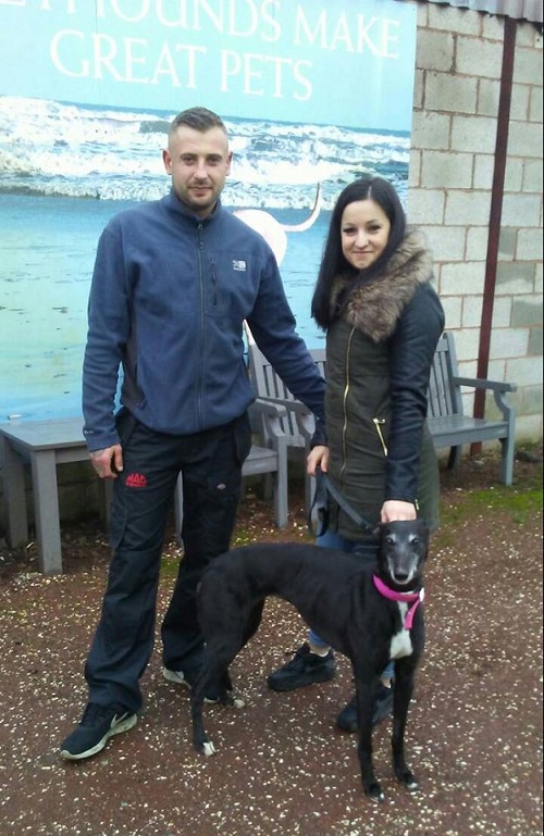 Pretty little Bridget kept her name as she left the kennels for her new life with the Dymon family and their collie 